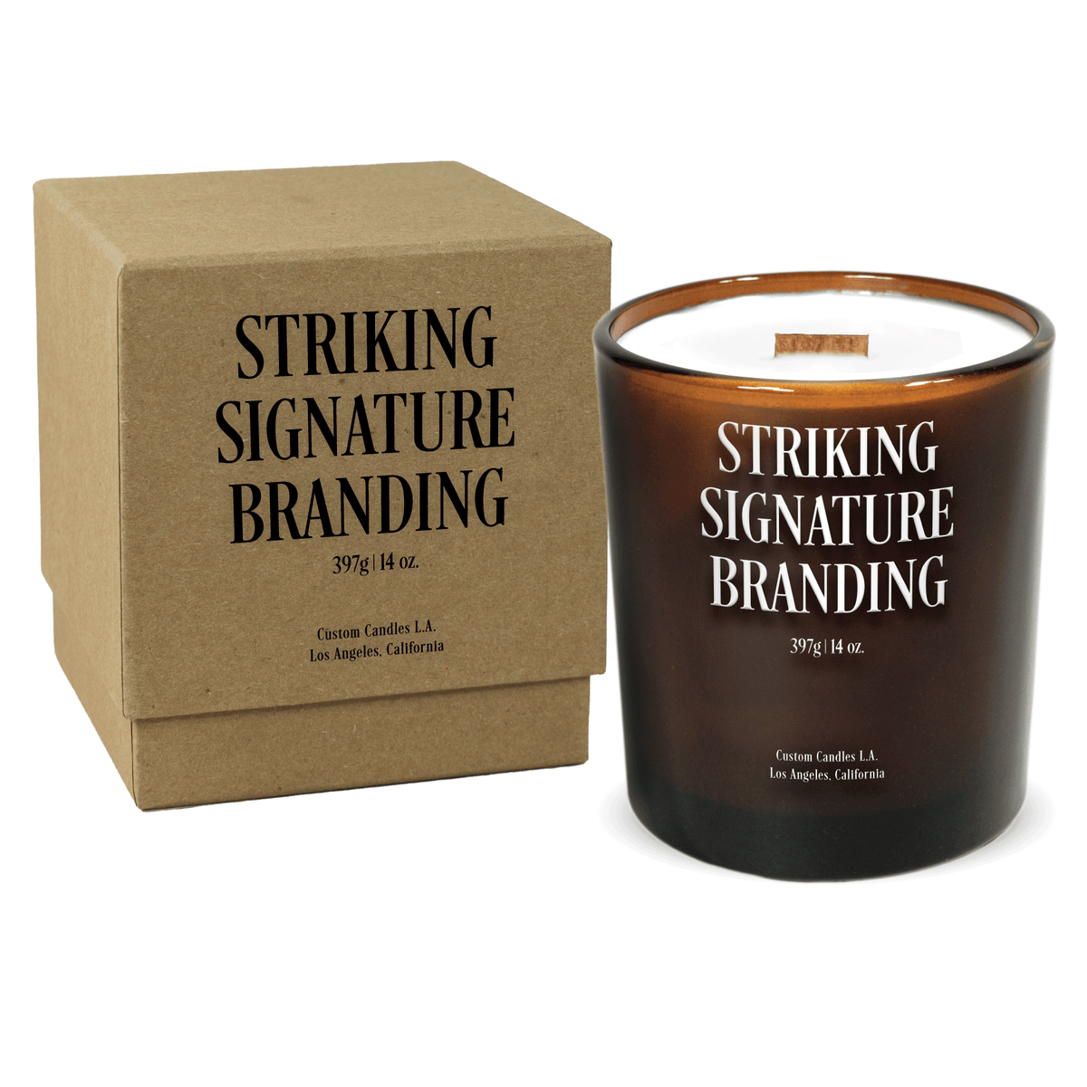 Sample: 14oz Custom Printed Luxury Candle