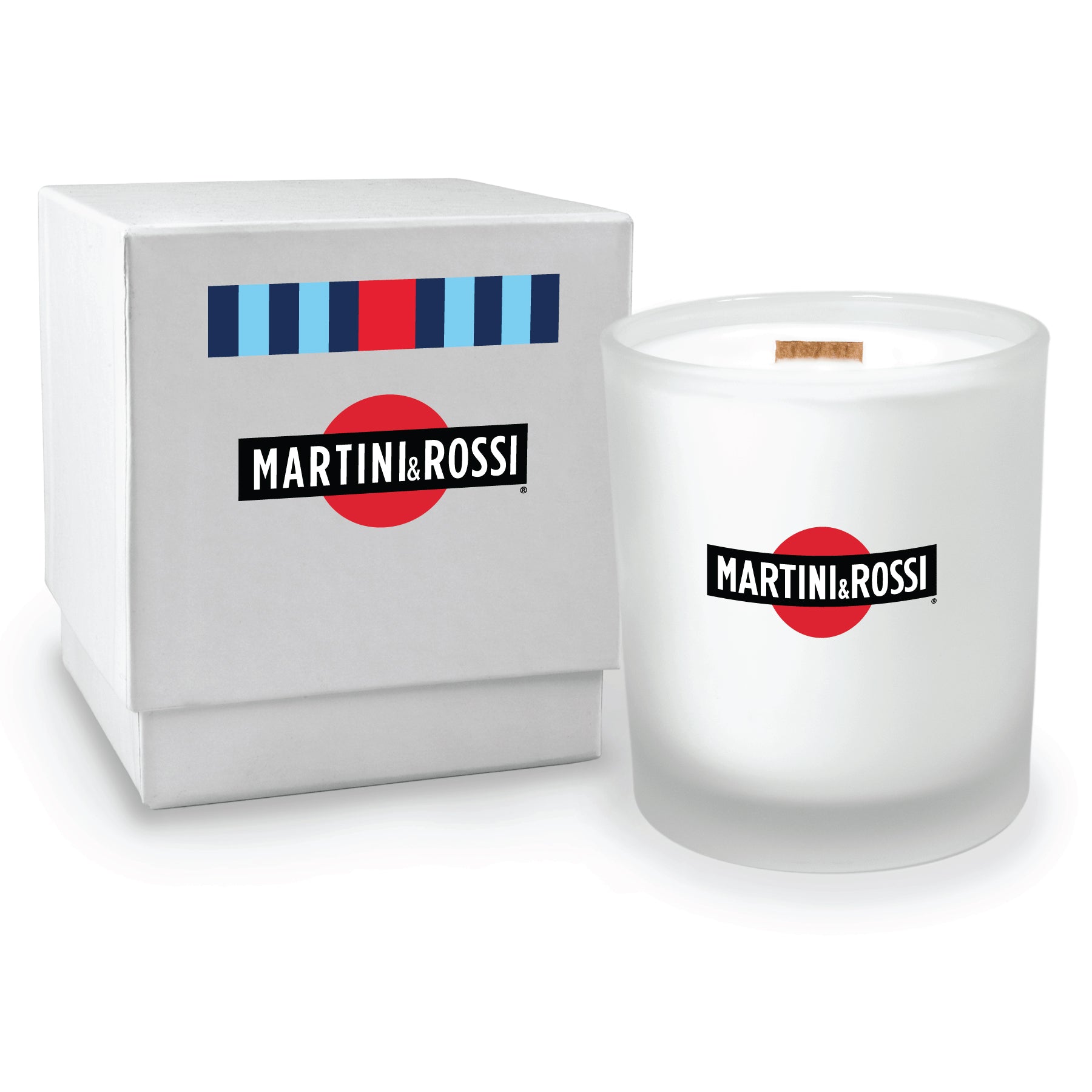 14 oz. Frosted Candle with Gift Box - Single Printed Sample