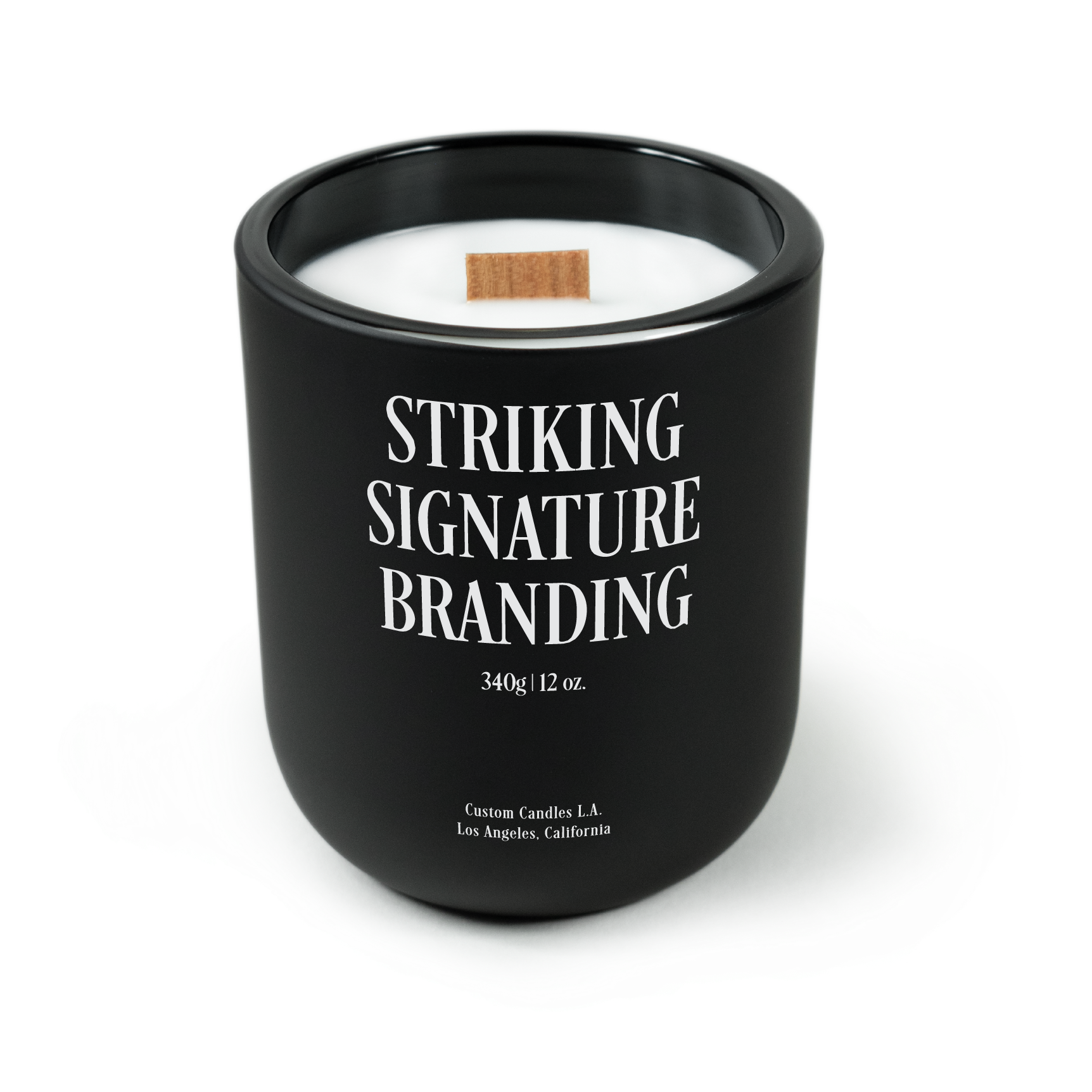 Sample: Custom Branded Candle – 12 oz Signature