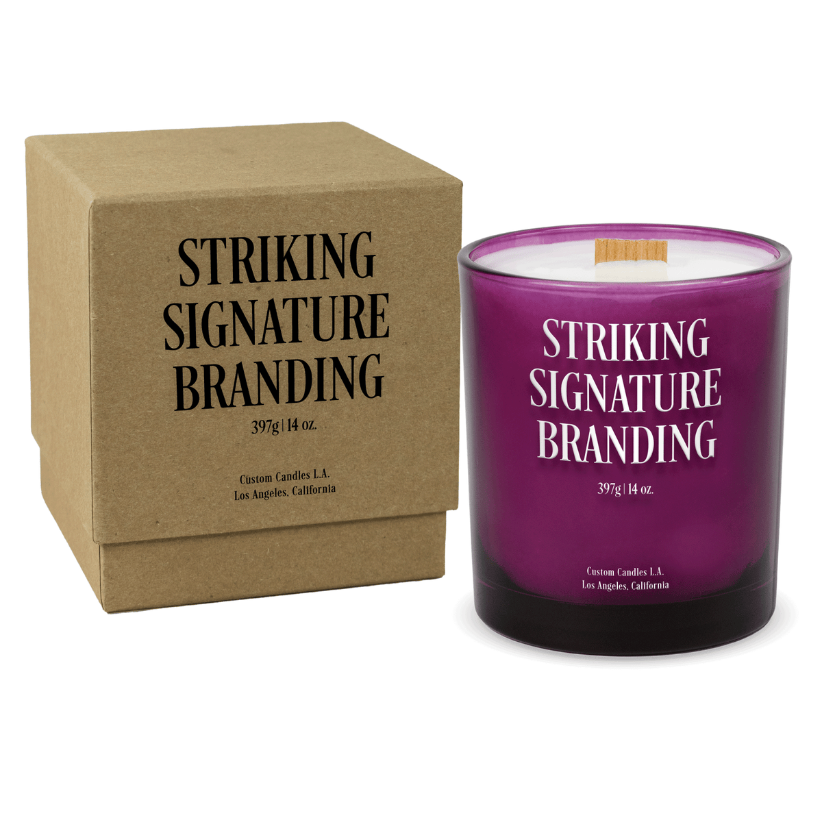 Sample: 14oz Custom Printed Luxury Candle