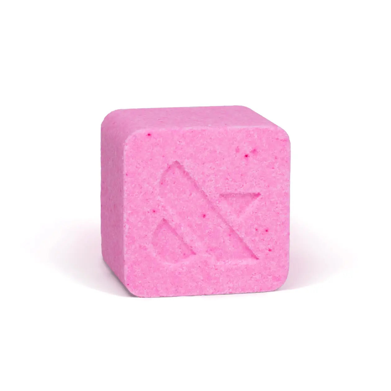 Pink custom bath bomb with debossed brand logo – 5 oz | Custom Candles LA