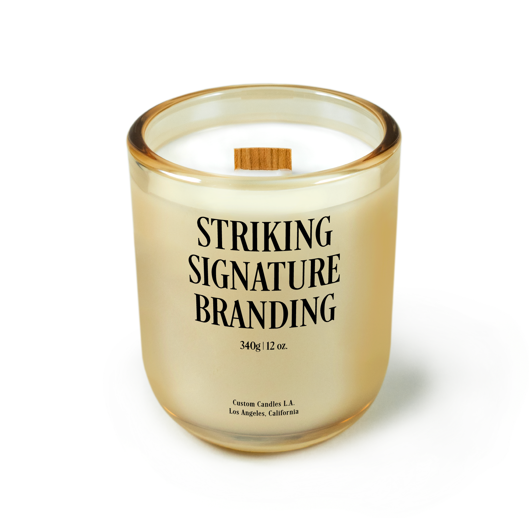 Sample: Custom Branded Candle – 12 oz Signature