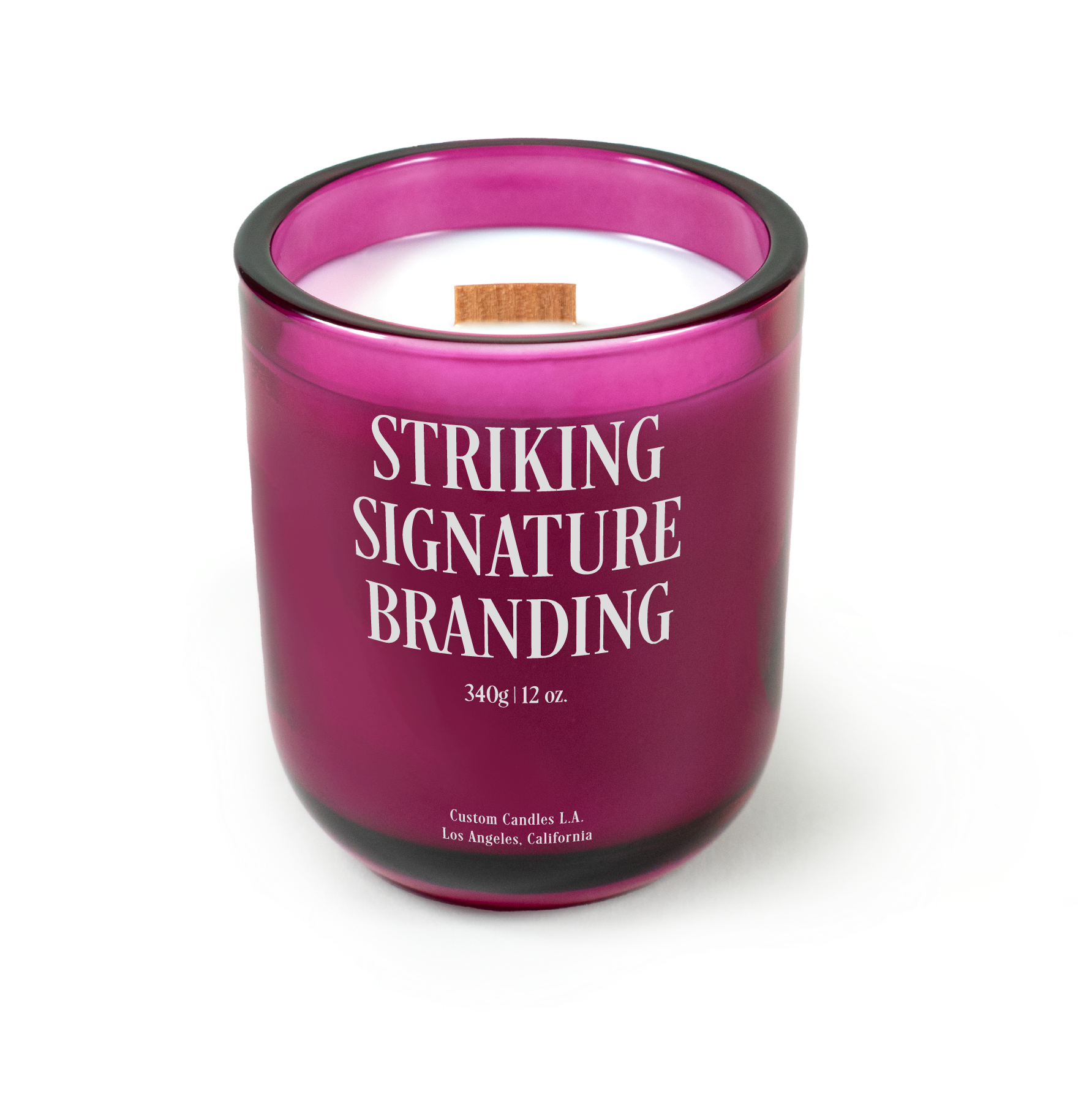Sample: Custom Branded Candle – 12 oz Signature