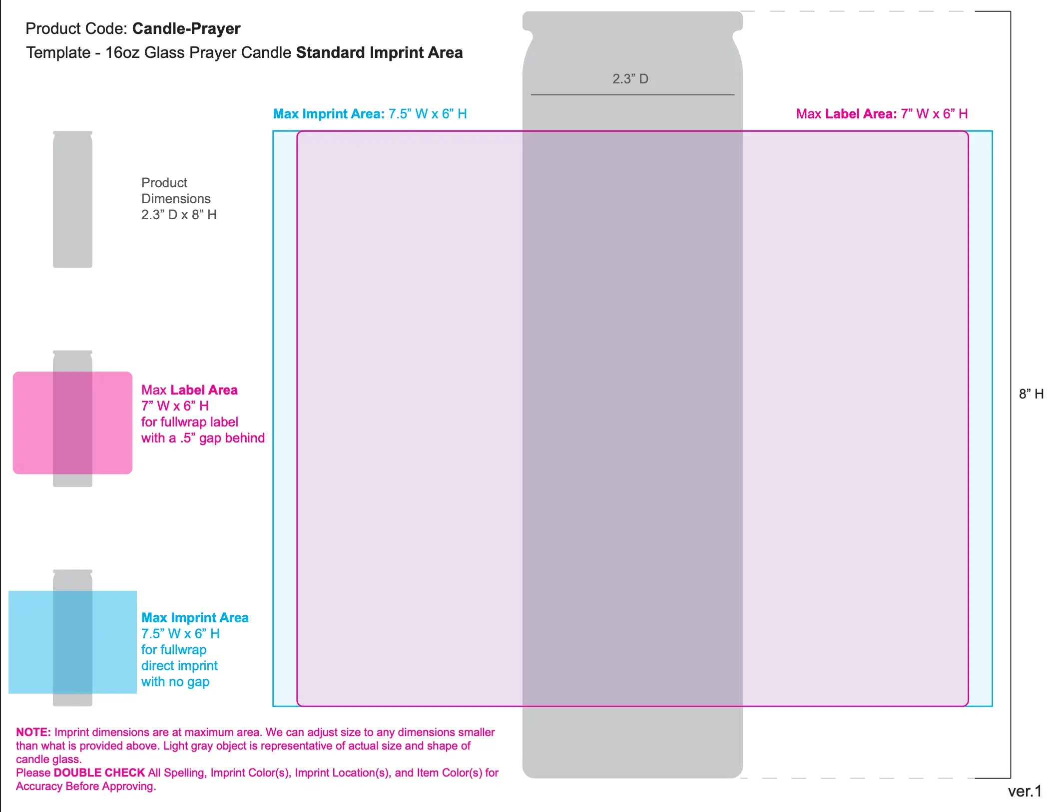 Design resources product candle prayer imprint area image