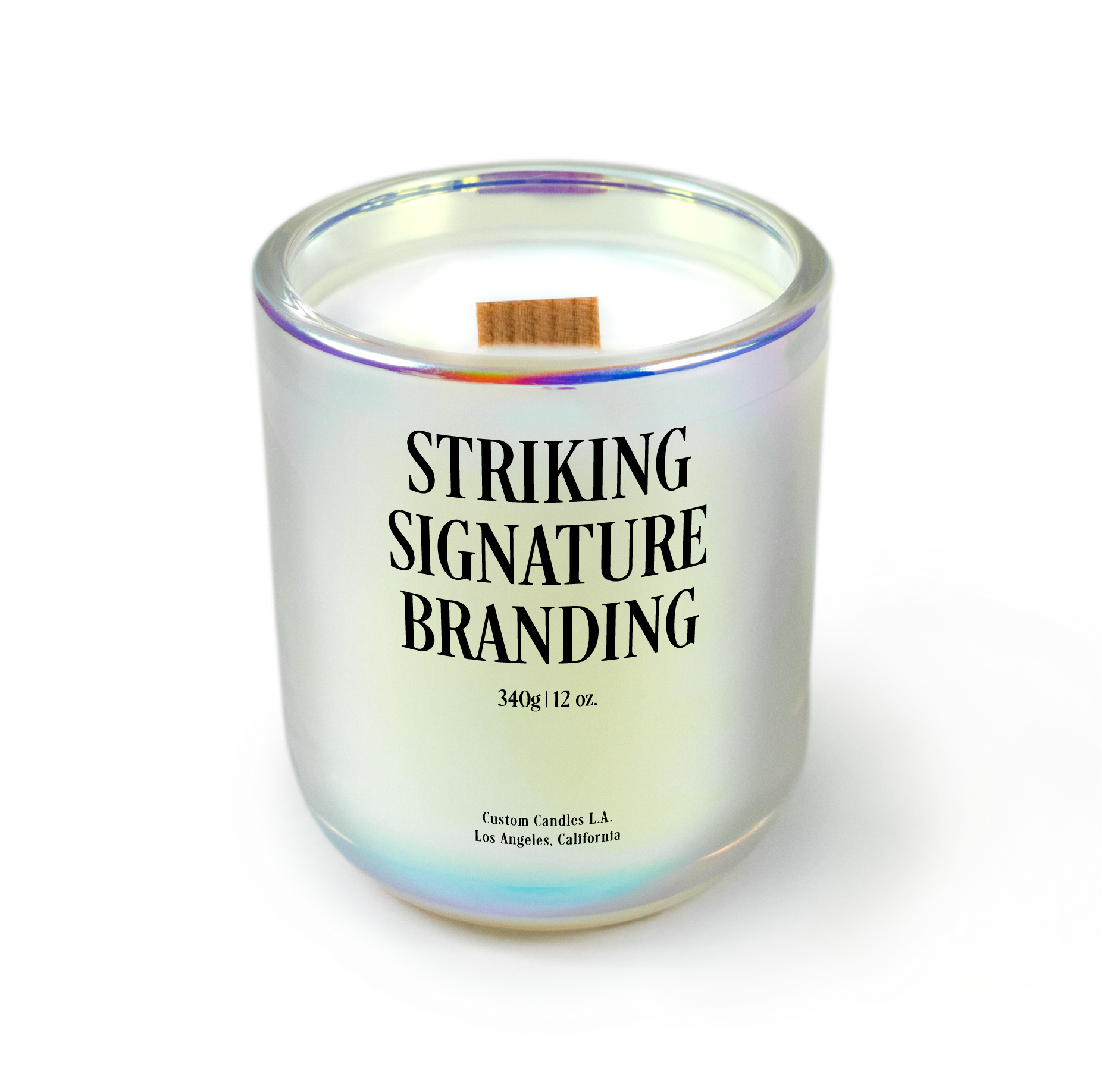 Sample: Custom Branded Candle – 12 oz Signature