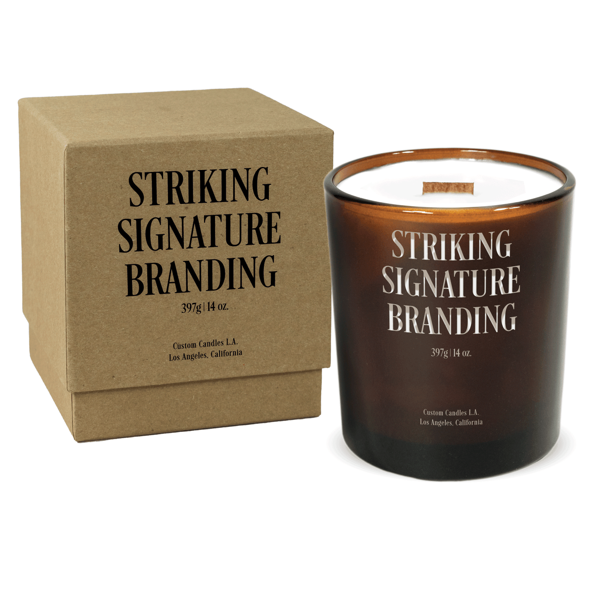 Sample: 14oz Custom Engraved Luxury Candle