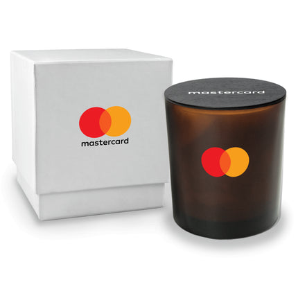 14 oz. Amber Candle with Gift Box - Direct Print