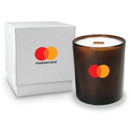 14 oz. Amber Candle with Gift Box - Direct Print