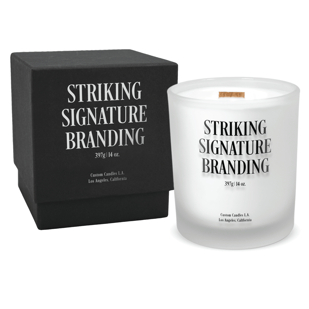 Sample: 14oz Custom Printed Luxury Candle