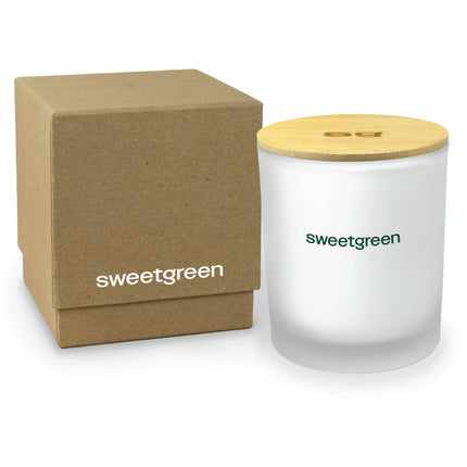 14 oz. Frosted Candle with Gift Box - Single Printed Sample