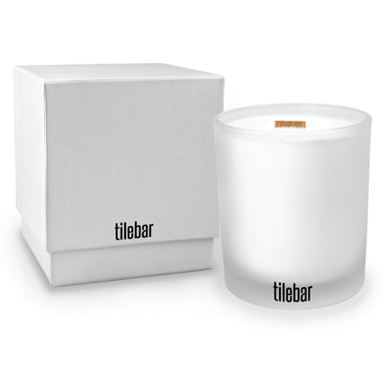 14 oz. Frosted Candle with Gift Box - Single Printed Sample