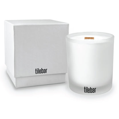 14 oz. Frosted Candle with Gift Box - Single Printed Sample
