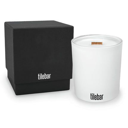 14 oz. White Candle with Gift Box - Direct Print