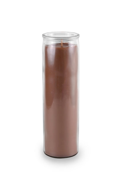 16 oz. Custom Prayer Candle with Your Logo - Brown Wax