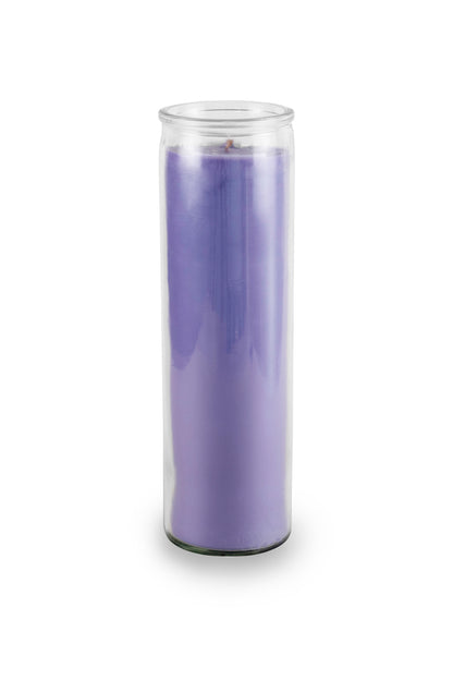 16 oz. Custom Prayer Candle with Your Logo - Purple Wax