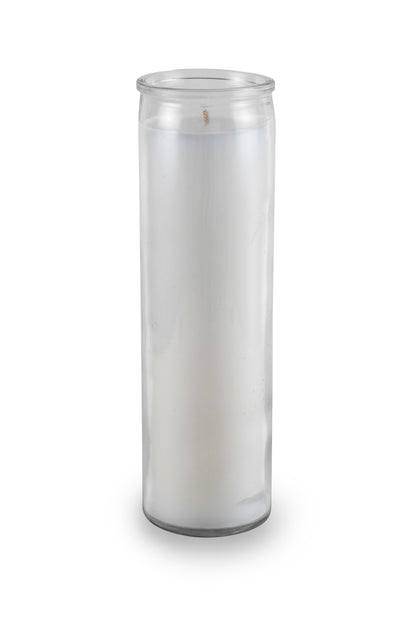 16 oz. Custom Prayer Candle with Your Logo - White Wax