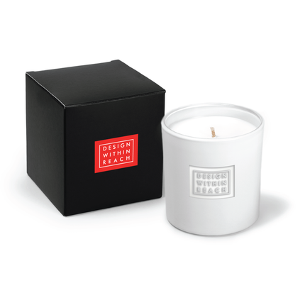 9 oz. White Candle with Gift Box - Engraved Sample