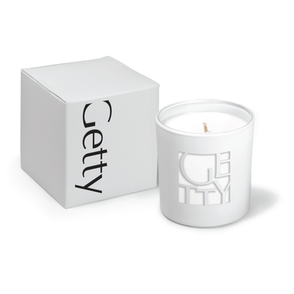 9 oz. White Candle with Gift Box - Engraved Sample
