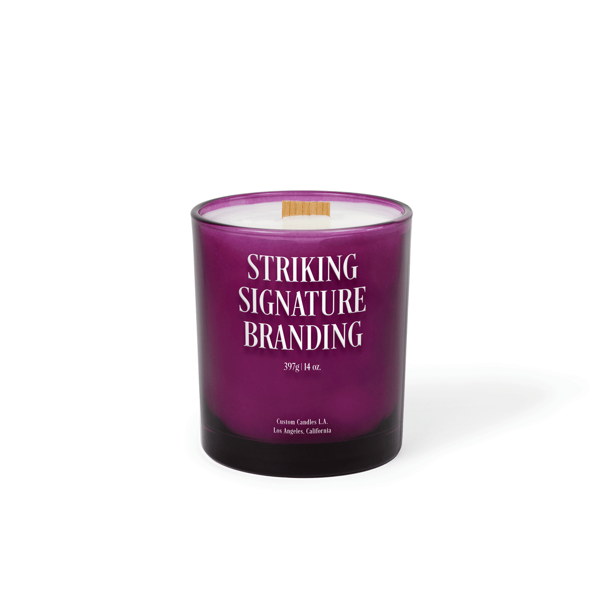 Sample: 14oz Custom Printed Luxury Candle