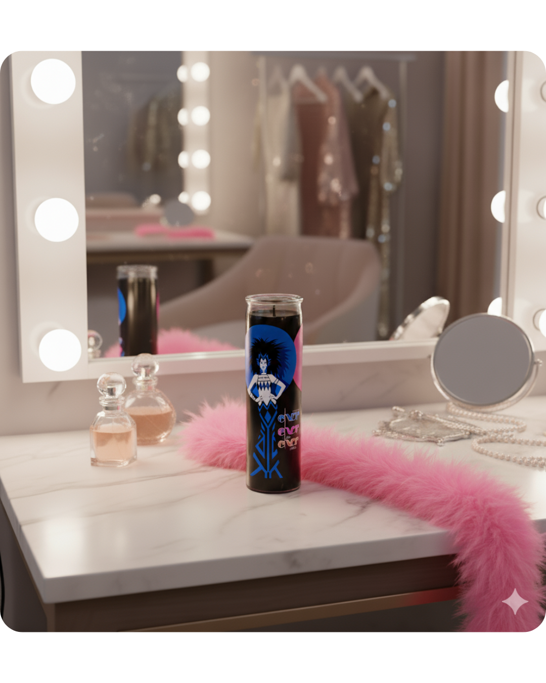 16 oz. Custom Prayer Candle with Your Logo - Black Wax