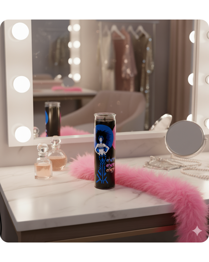 16 oz. Custom Prayer Candle with Your Logo - Black Wax