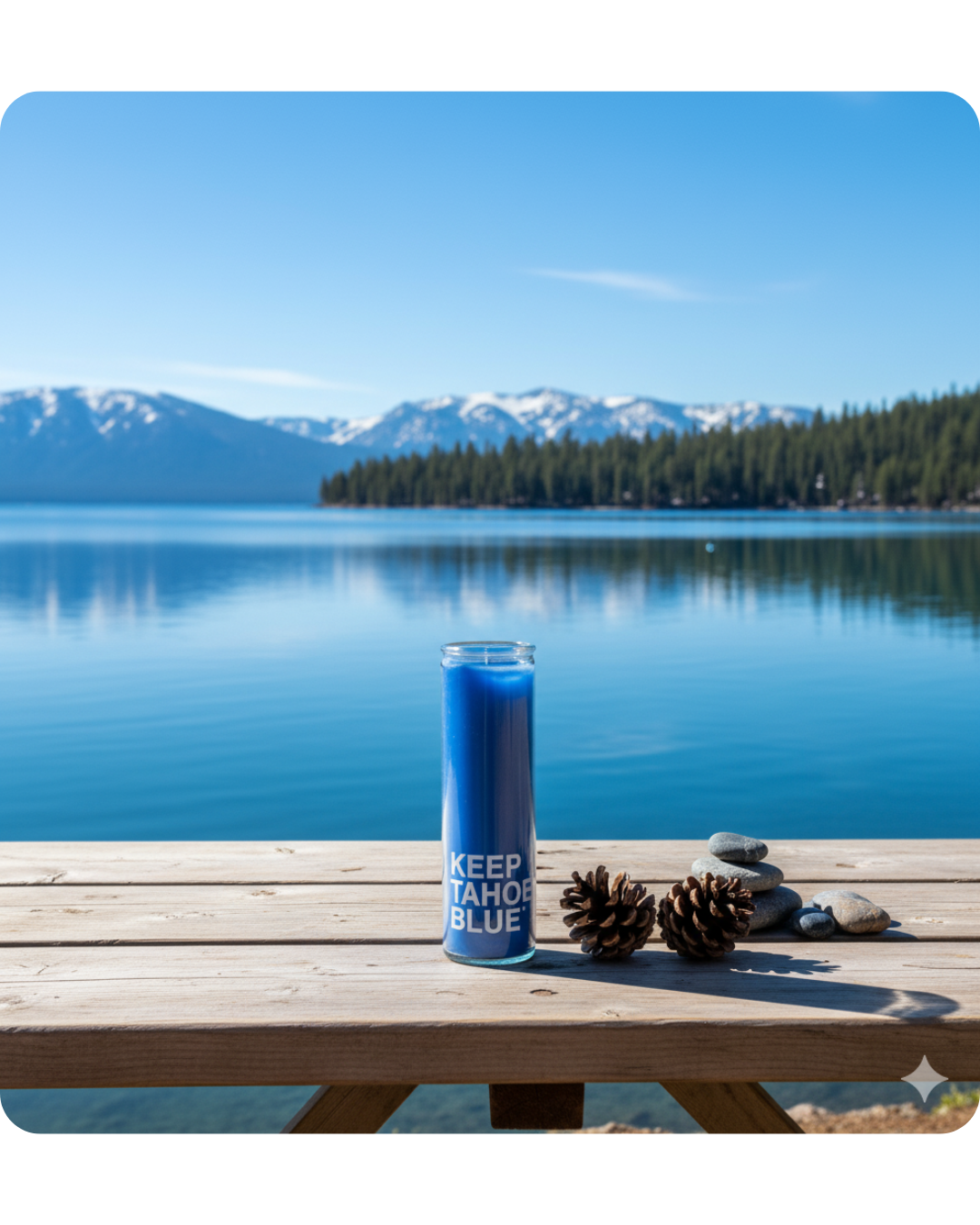 16 oz. Custom Prayer Candle with Your Logo - Blue Wax