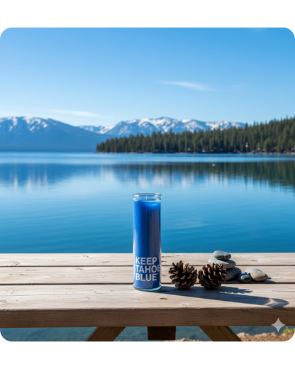 16 oz. Custom Prayer Candle with Your Logo - Blue Wax