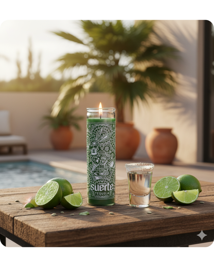 16 oz. Custom Prayer Candle with Your Logo - Green Wax