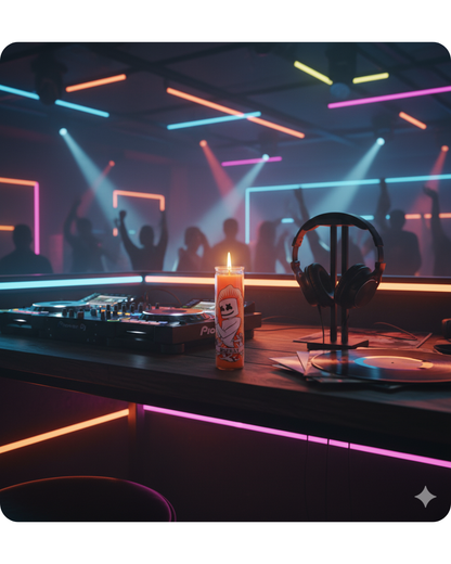 16 oz. Custom Prayer Candle with Your Logo - Orange Wax