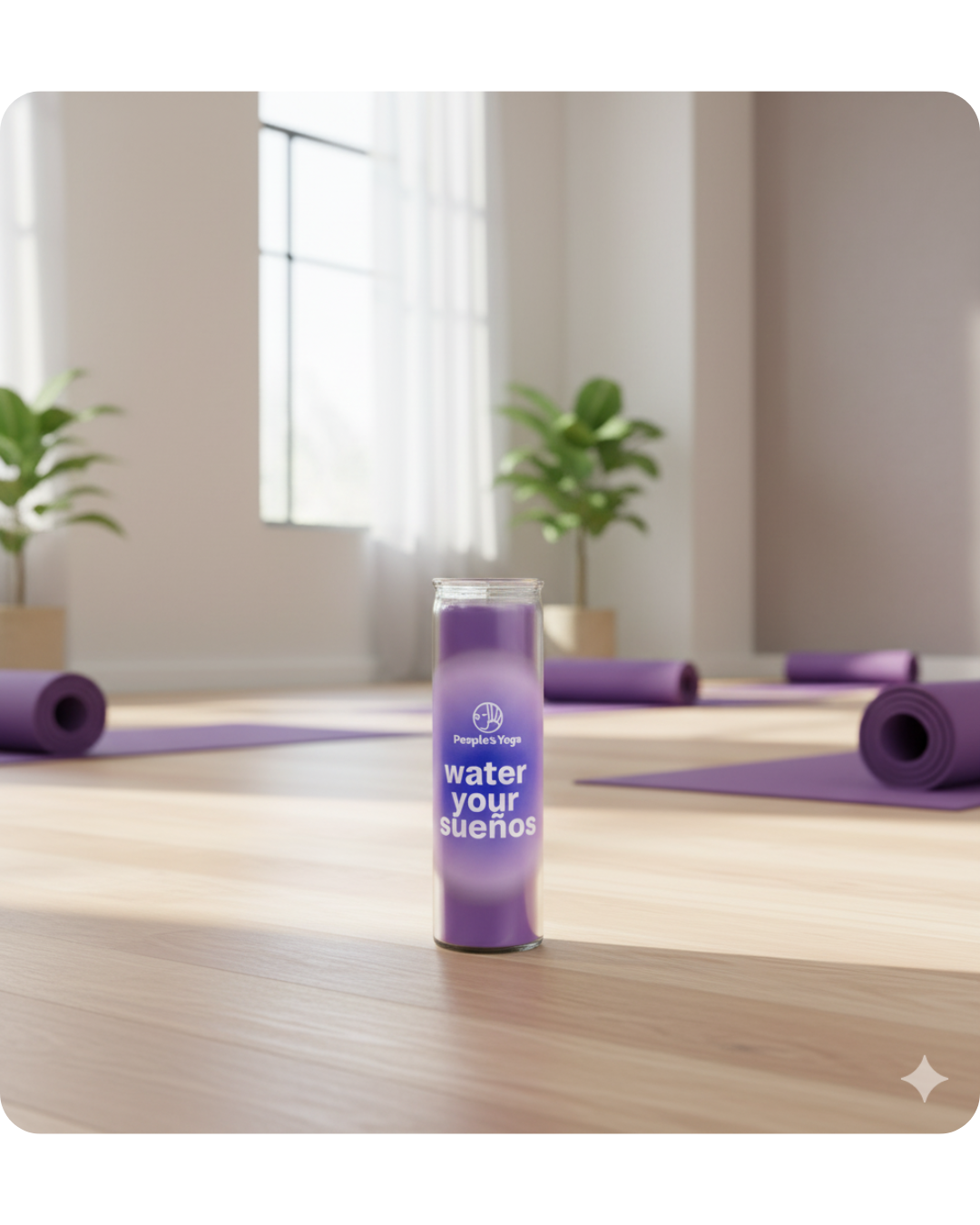 16 oz. Custom Prayer Candle with Your Logo - Purple Wax