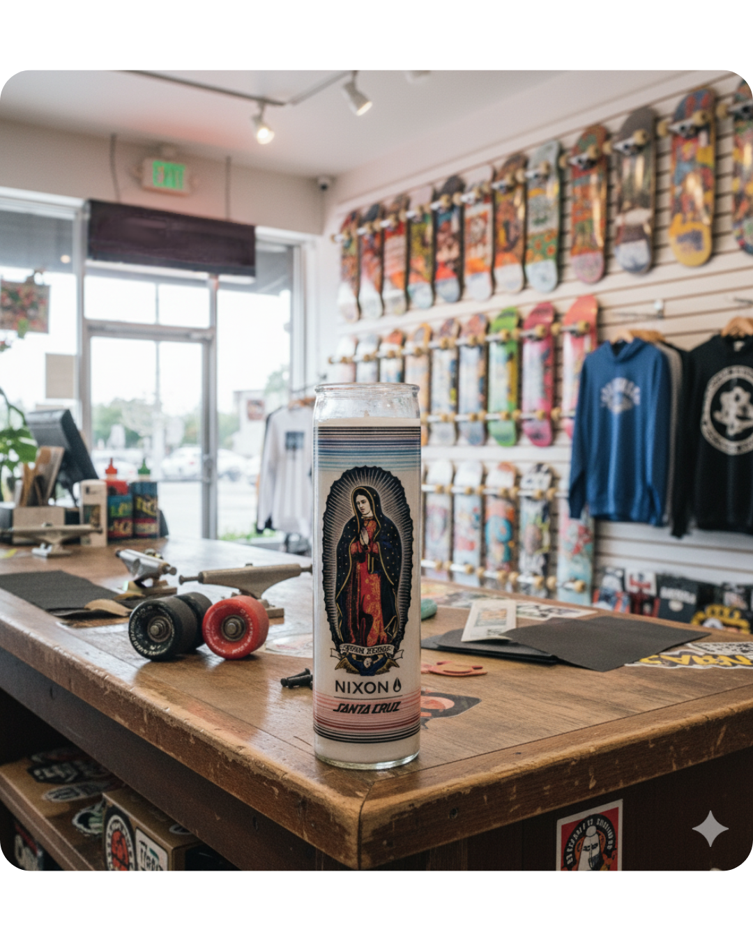 16 oz. Custom Prayer Candle with Your Logo - White Wax