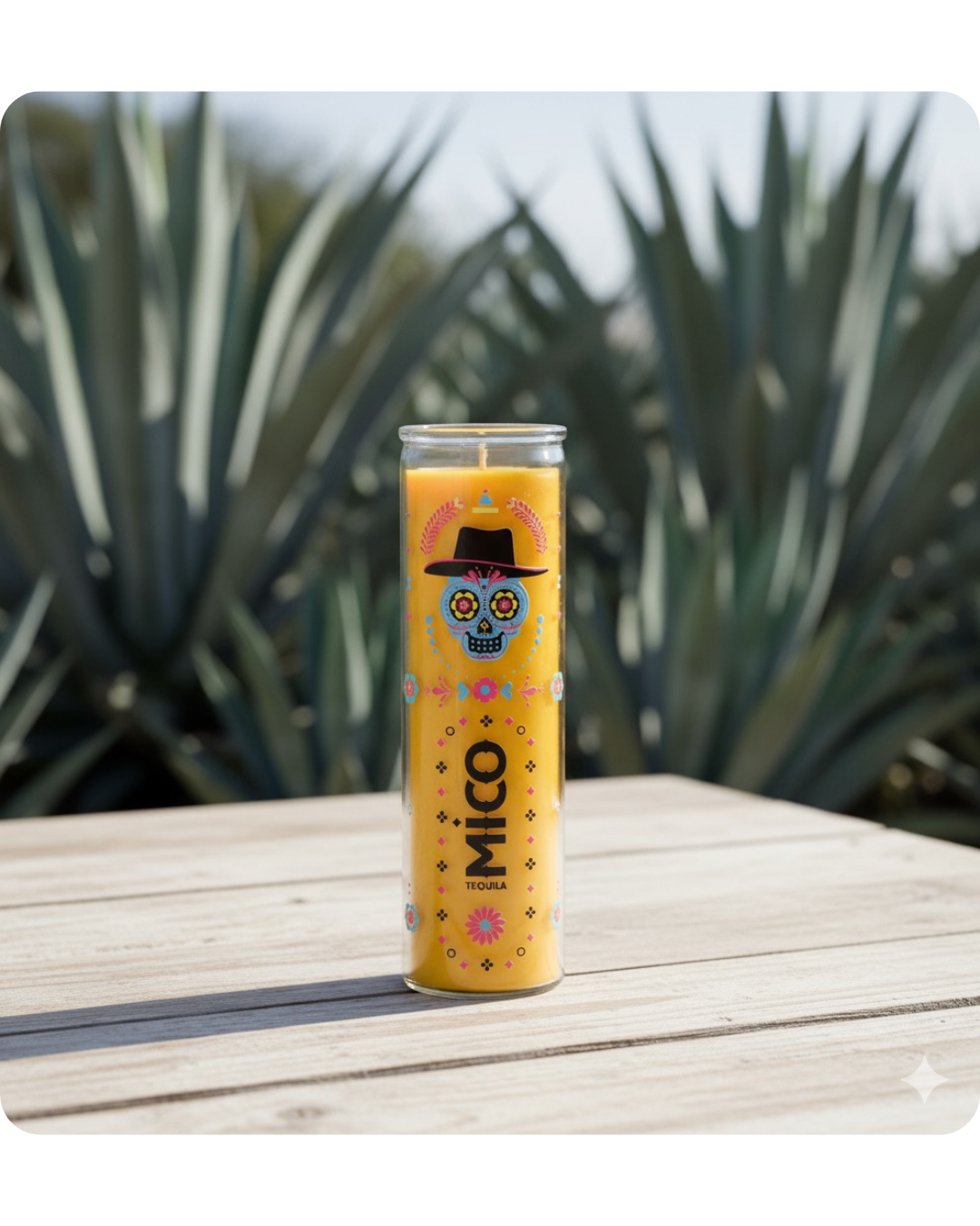 16 oz. Custom Prayer Candle with Your Logo – Yellow Wax