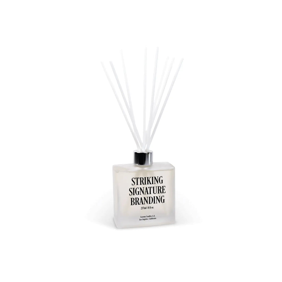 Sample: 8 Oz. Custom Printed Reed Diffuser – Satin Frosted