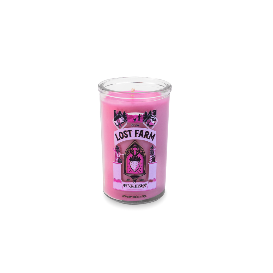 Custom Mini Prayer Candle – 5 oz. Printed – Pink