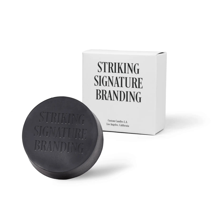 Sample Signature Branded™ Round Bar Soap – Black