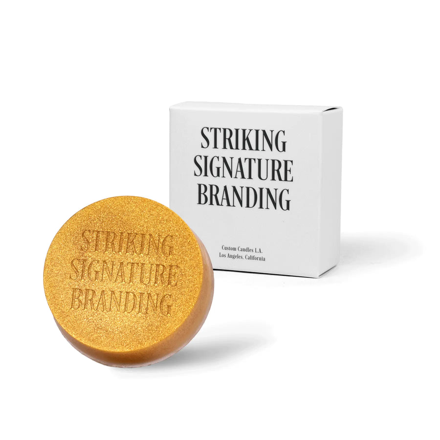 Sample Signature Branded™ Round Bar Soap – Gold