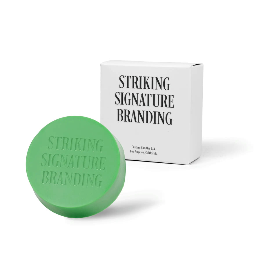 Sample Signature Branded™ Round Bar Soap – Green