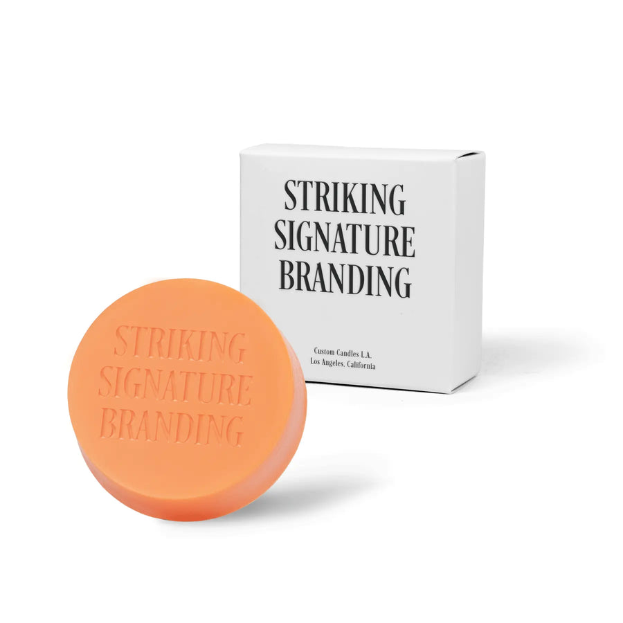 Sample Signature Branded™ Round Bar Soap – Orange