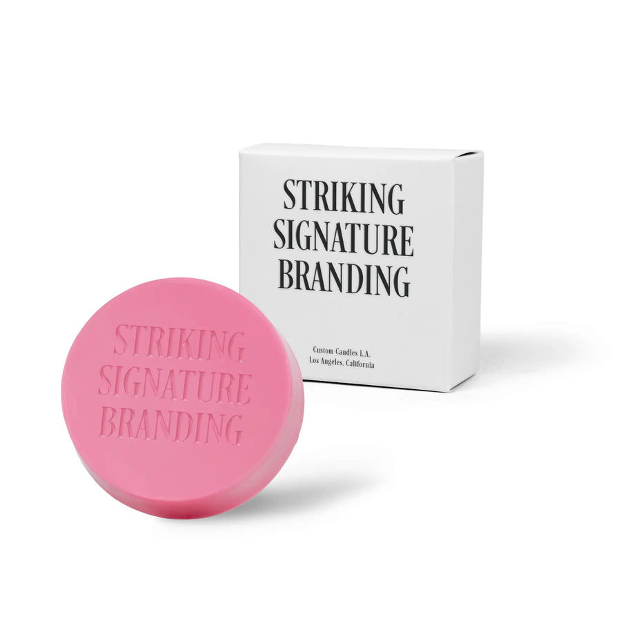 Sample Signature Branded™ Round Bar Soap – Pink