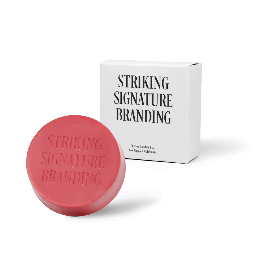 Sample Signature Branded™ Round Bar Soap – Red
