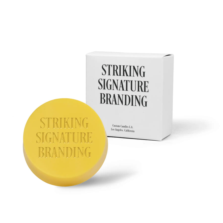 Sample Signature Branded™ Round Bar Soap – Yellow