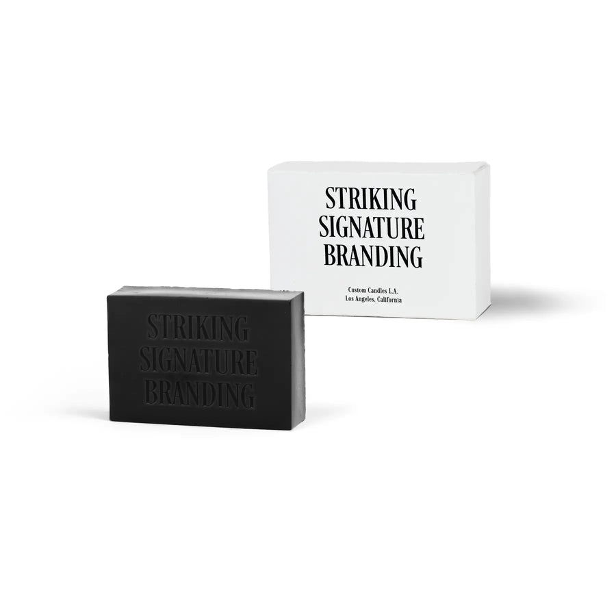 Sample Signature Branded™ Rectangle Bar Soap – Black