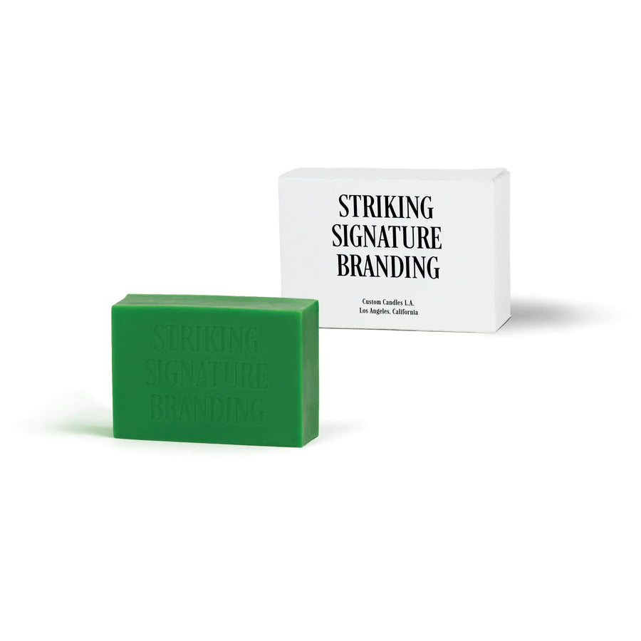Sample Signature Branded™ Rectangle Bar Soap – Green