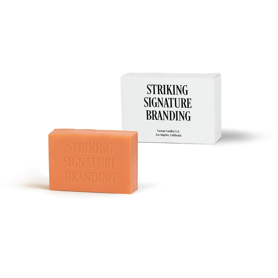 Sample Signature Branded™ Rectangle Bar Soap – Orange