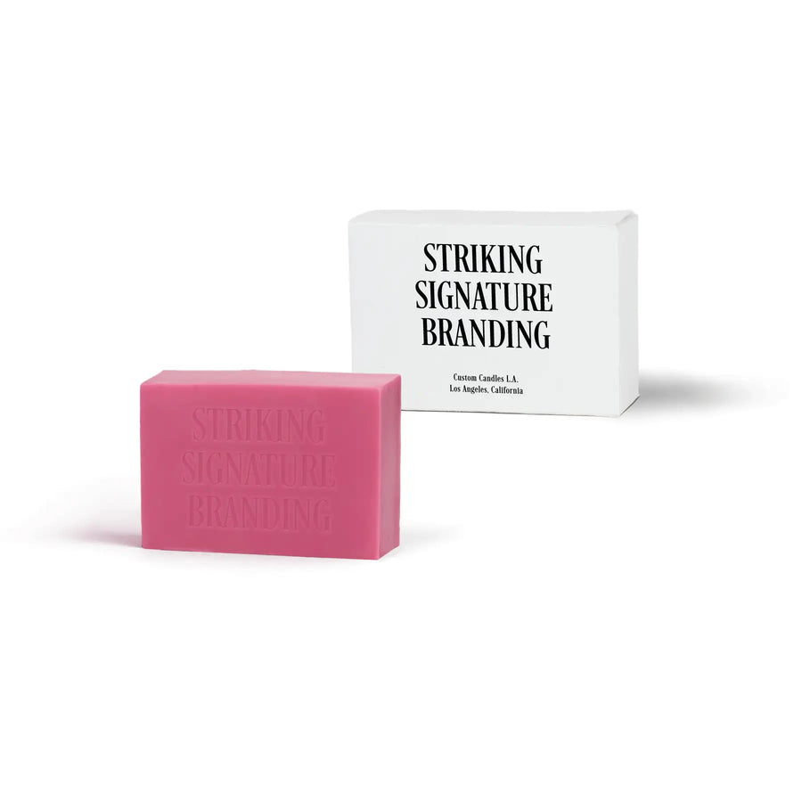 Sample Signature Branded™ Rectangle Bar Soap – Pink