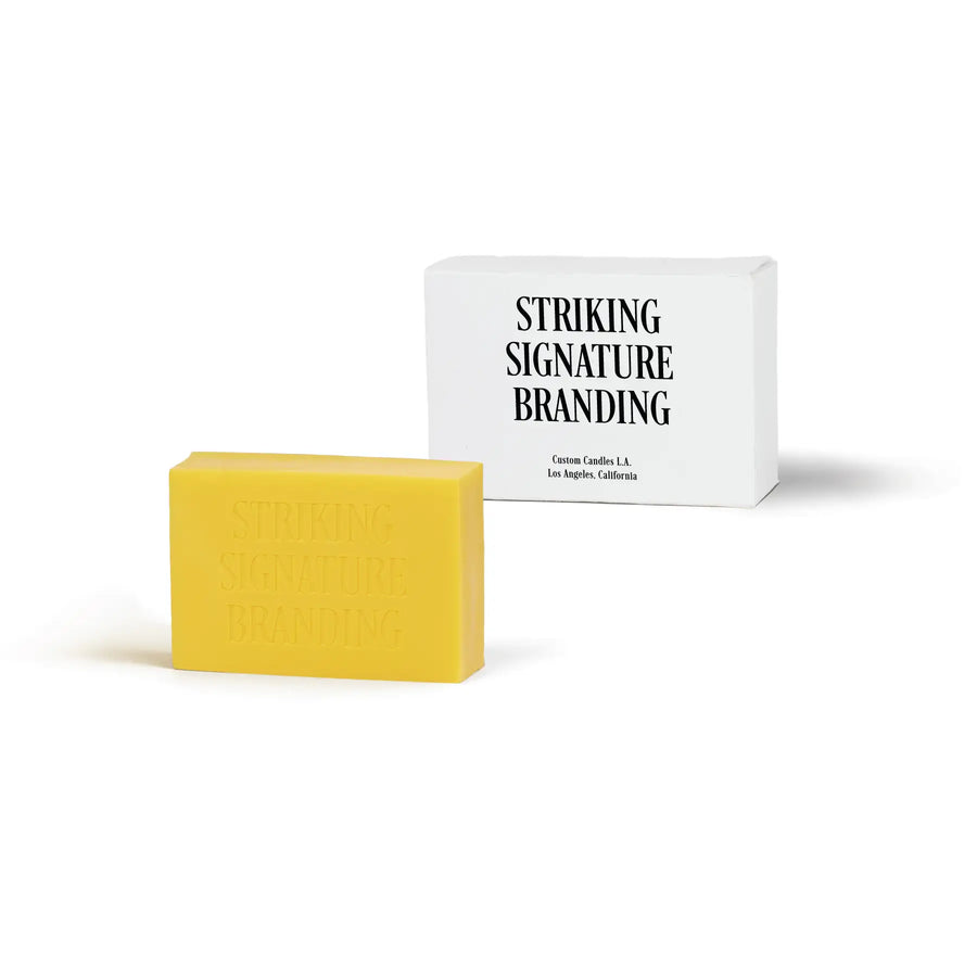 Sample Signature Branded™ Rectangle Bar Soap – Yellow