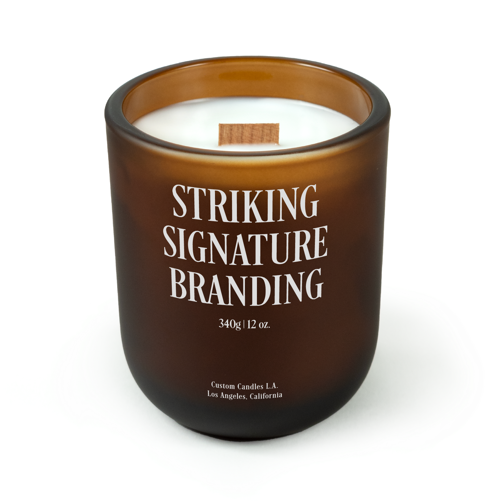 Sample: Custom Branded Candle – 12 oz Signature