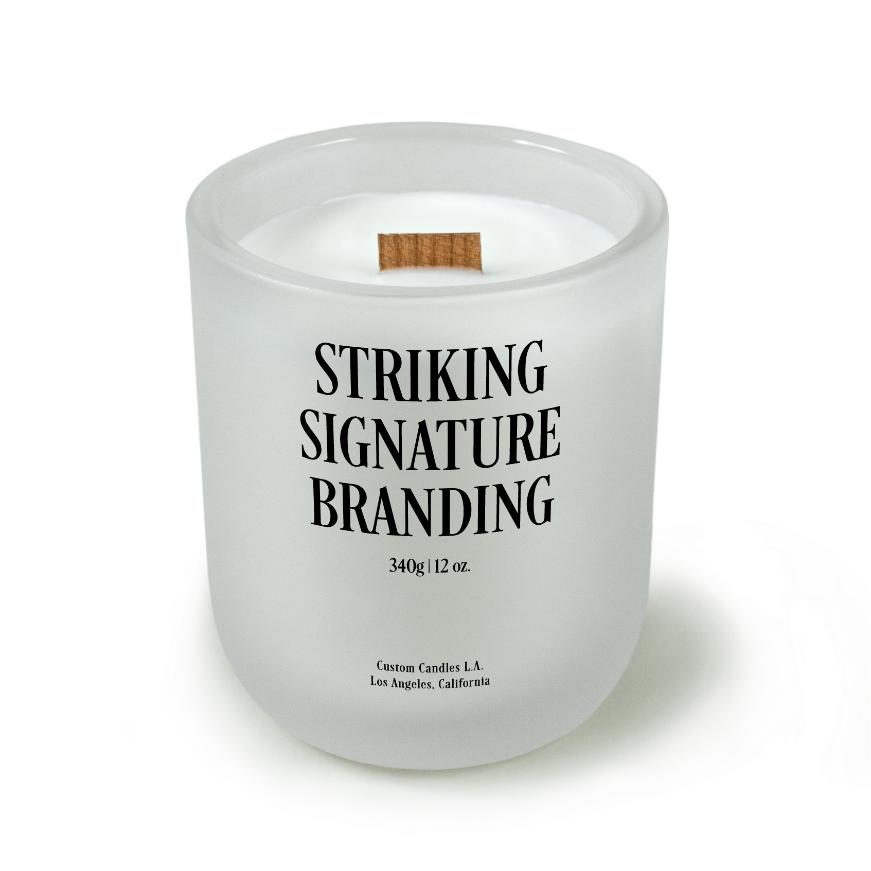 Sample: Custom Branded Candle – 12 oz Signature