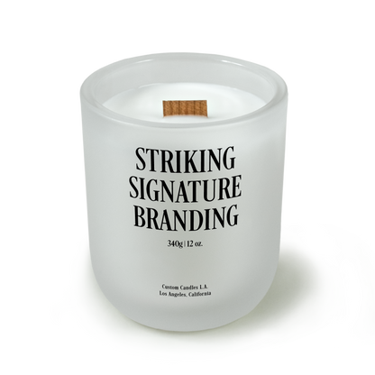 Sample: Custom Branded Candle – 12 oz Signature