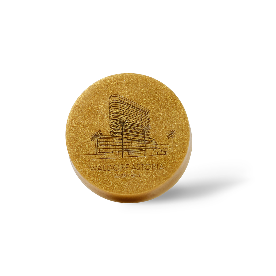 Signature Branded™ Round Bar Soap – Gold